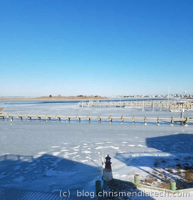 Frozen Bay Jan 2018 North Beach Haven