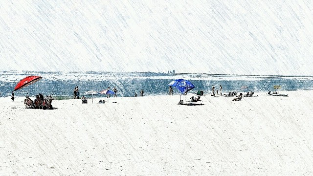 The beach at the south end of Long Beach Island in Holgate.