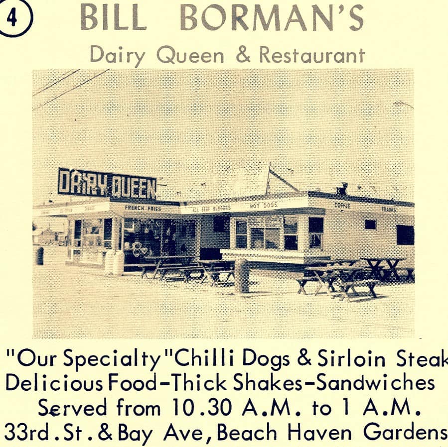 Bill Borman's Dairy Queen and Restaurant from a 1963 ad