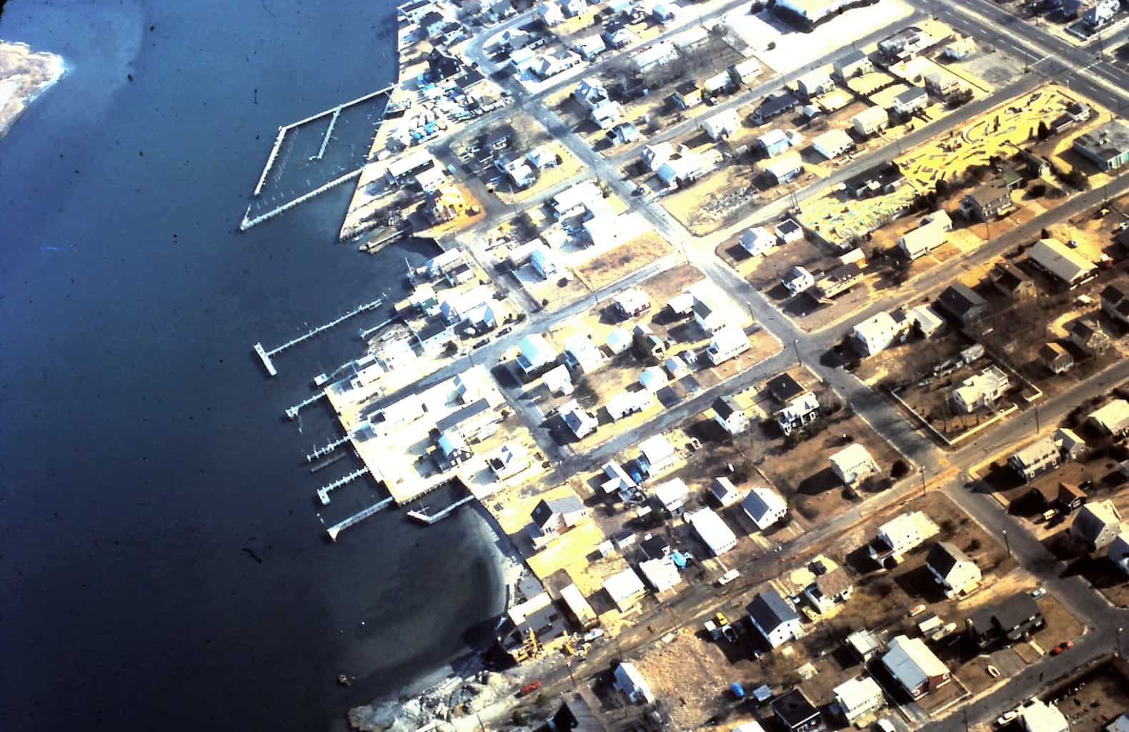Aerial view of North Beach Haven, possibly 1980's