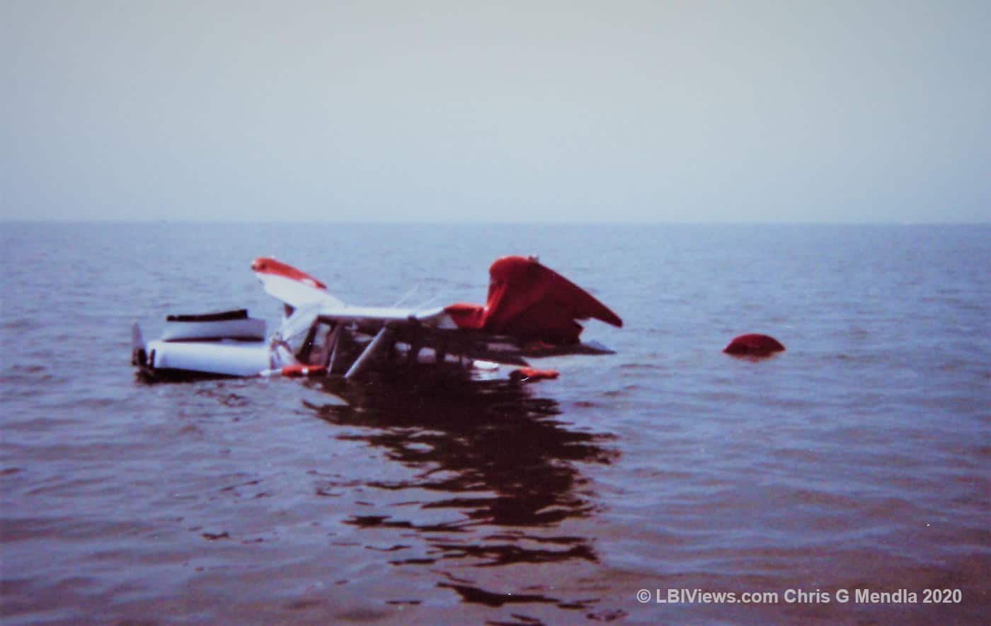 Banner plane crash off Long Beach Island 1970s